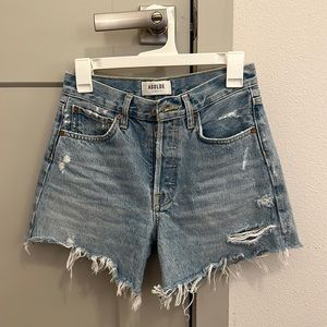 Agolde jean shorts blue